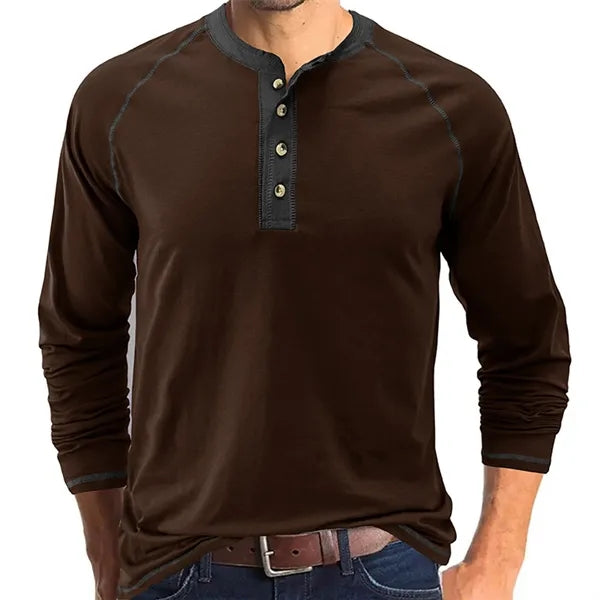 Outdoor Button Long Sleeved Bottoming Shirt