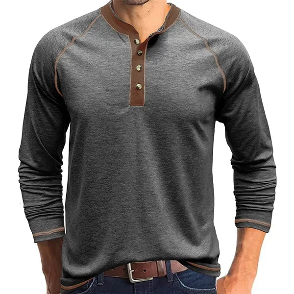 Outdoor Button Long Sleeved Bottoming Shirt