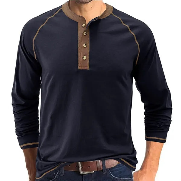 Outdoor Button Long Sleeved Bottoming Shirt