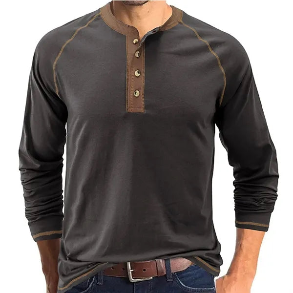 Outdoor Button Long Sleeved Bottoming Shirt