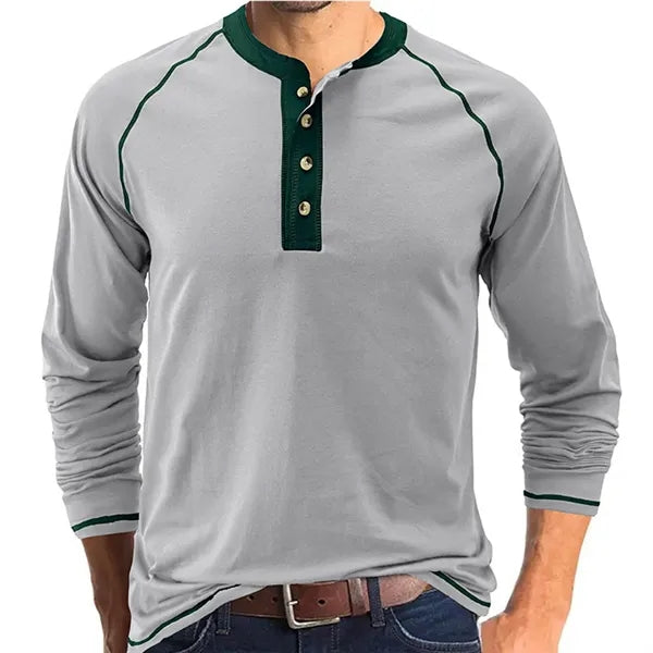 Outdoor Button Long Sleeved Bottoming Shirt