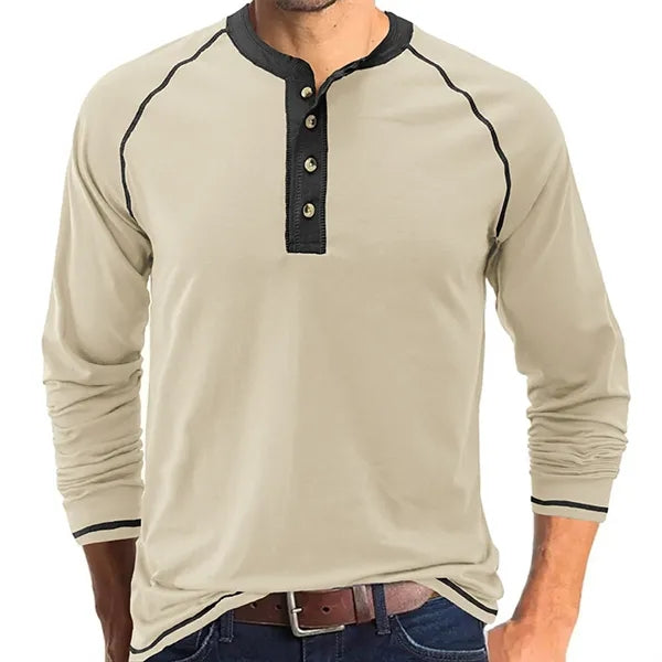 Outdoor Button Long Sleeved Bottoming Shirt