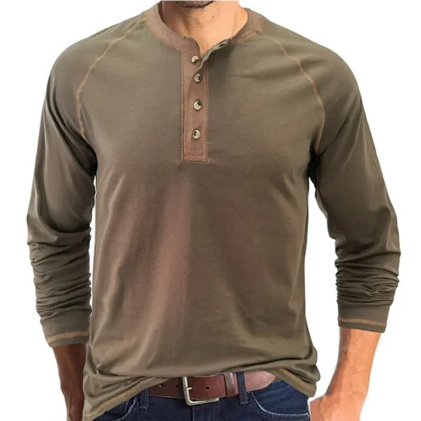 Outdoor Button Long Sleeved Bottoming Shirt
