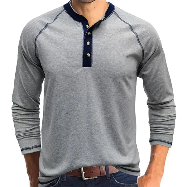 Outdoor Button Long Sleeved Bottoming Shirt