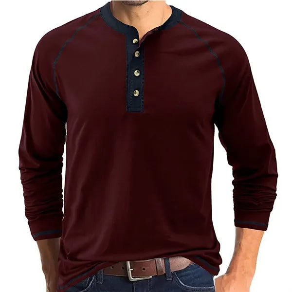 Outdoor Button Long Sleeved Bottoming Shirt