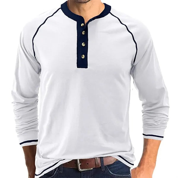Outdoor Button Long Sleeved Bottoming Shirt