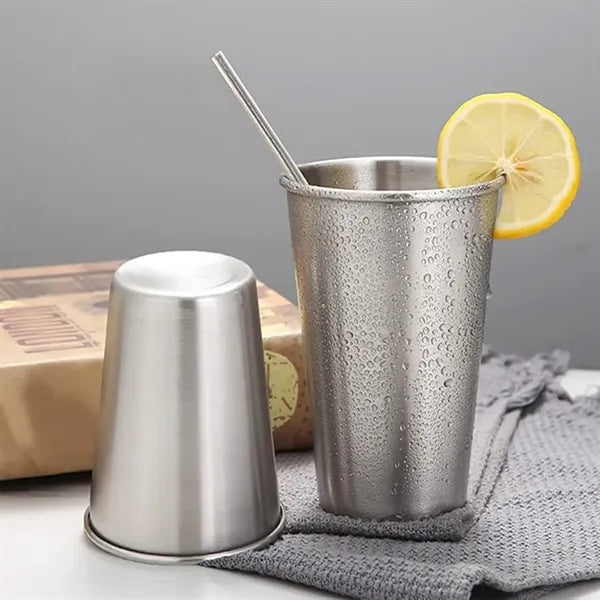 Stainless Steel Cups Metal Drinking Glasses