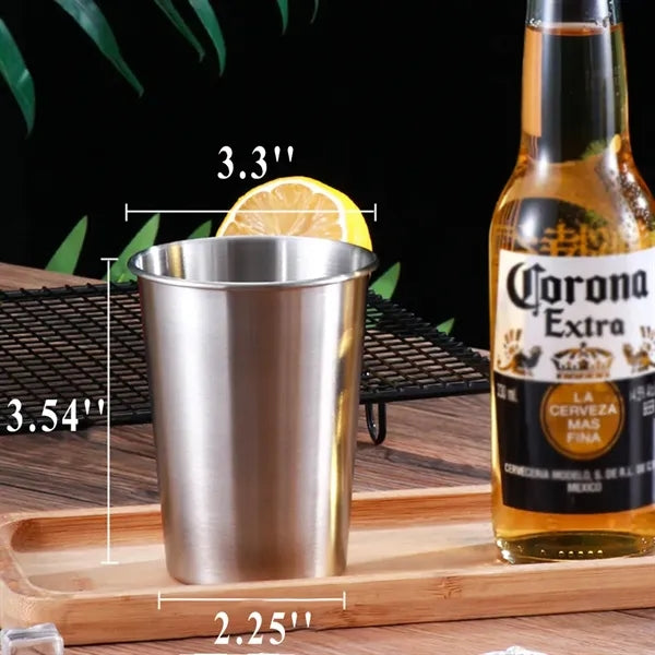 Stainless Steel Cups Metal Drinking Glasses