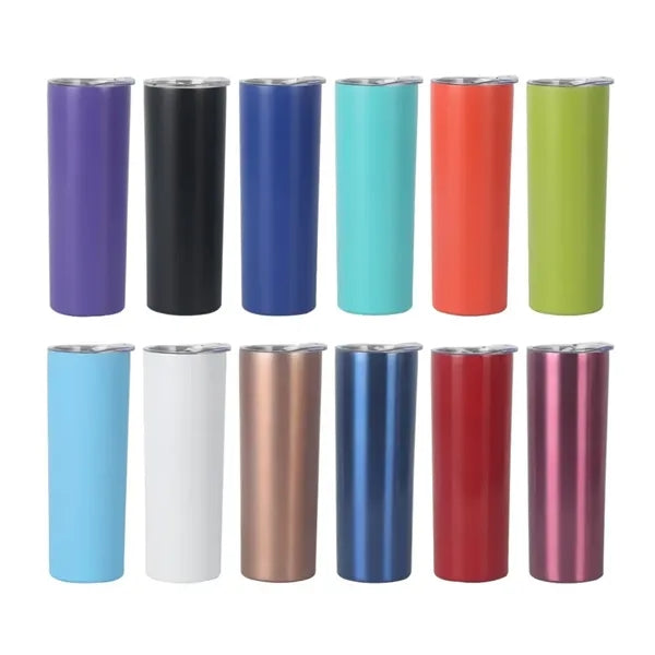 20oz Stainless Steel Insulated Slim Tumblers with Lids