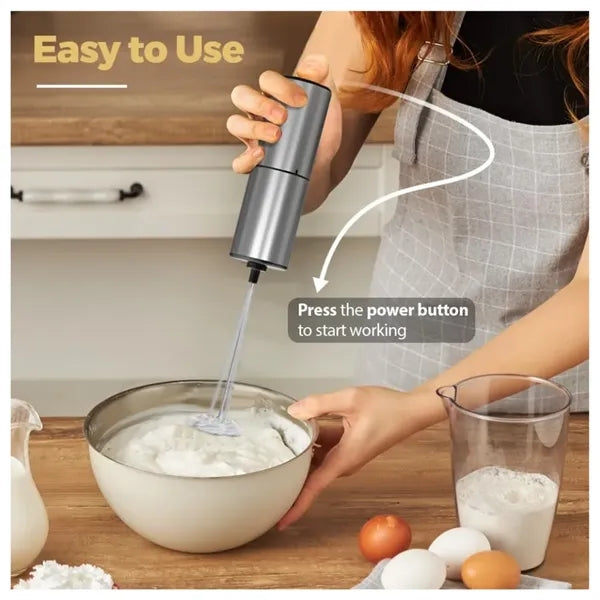 Stainless Steels Milk Frother Handheld Whisk