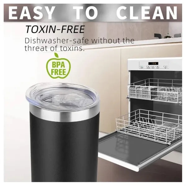 20oz Stainless Steel Insulated Slim Tumblers with Lids