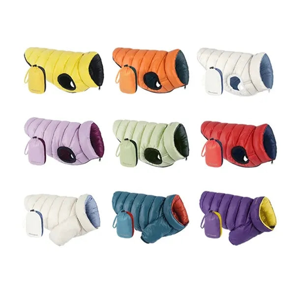 Winter Pet Dog Clothes with Bag