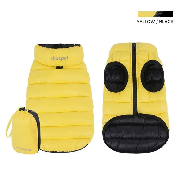 Winter Pet Dog Clothes with Bag