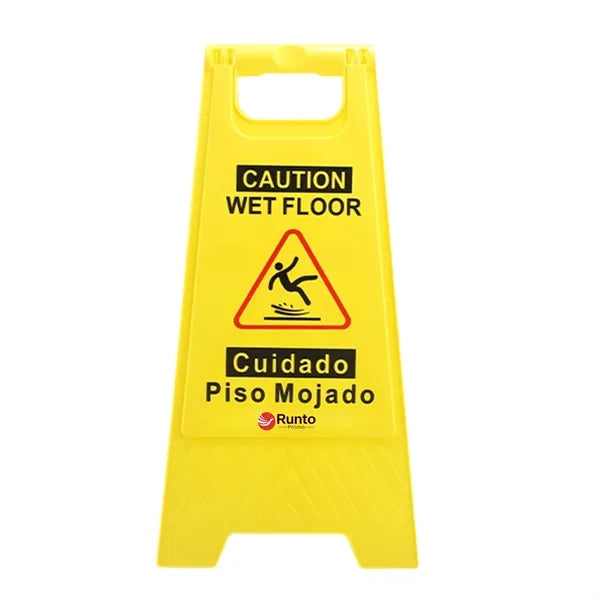 Portable Double-Sided Wet Floor Safety Warning Sign