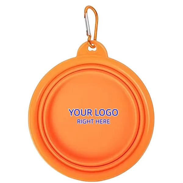Foldable Pet Dish with Secure Hook