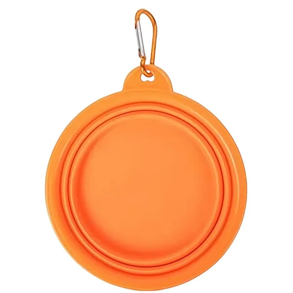 Foldable Pet Dish with Secure Hook