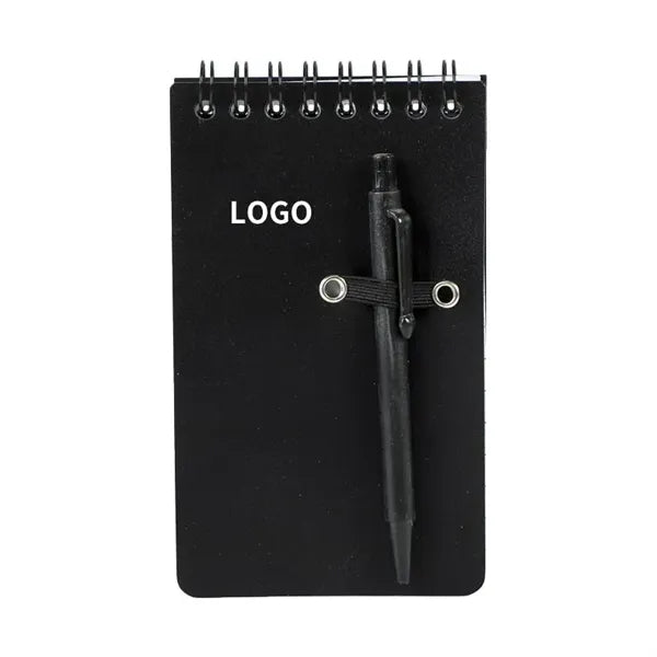 Pocket Mini PP Cover Memo Notebook With Pen Notepad