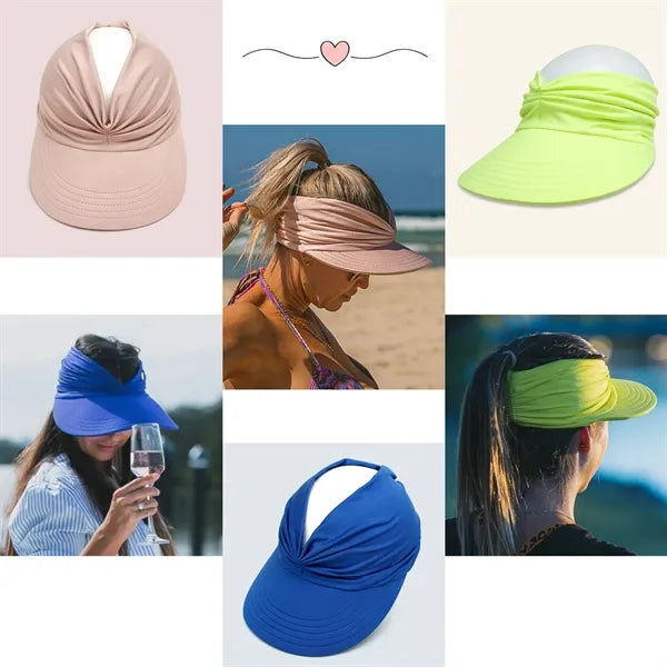 Wide Brim Sun Visor Twist Headband