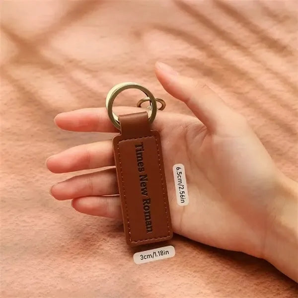Pu leather keychain