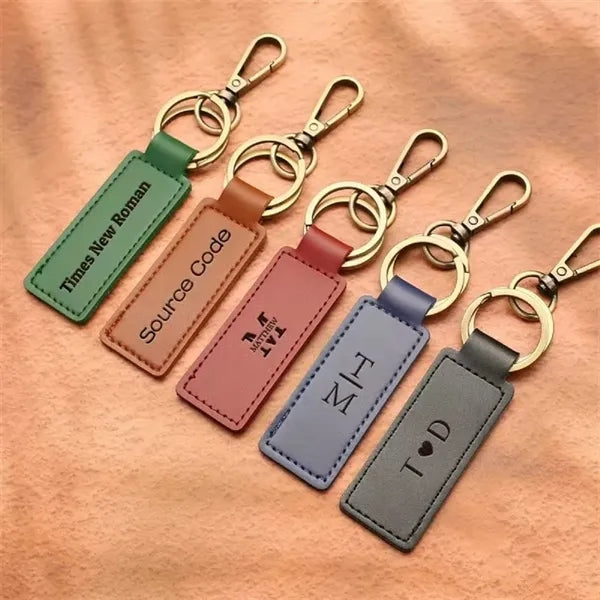 Pu leather keychain