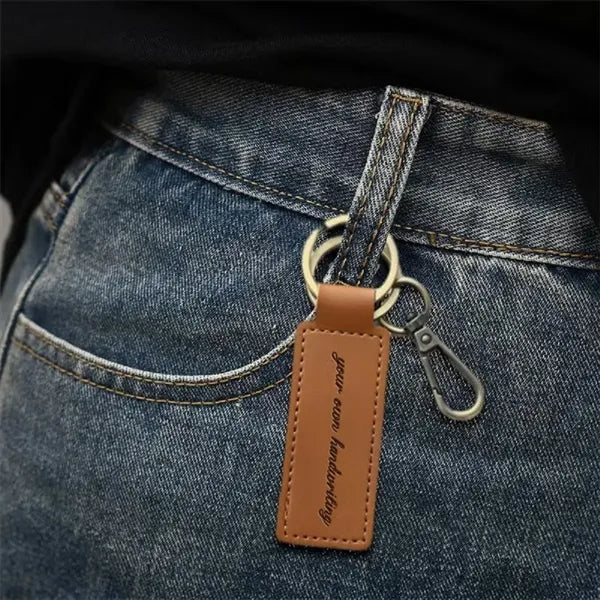 Pu leather keychain