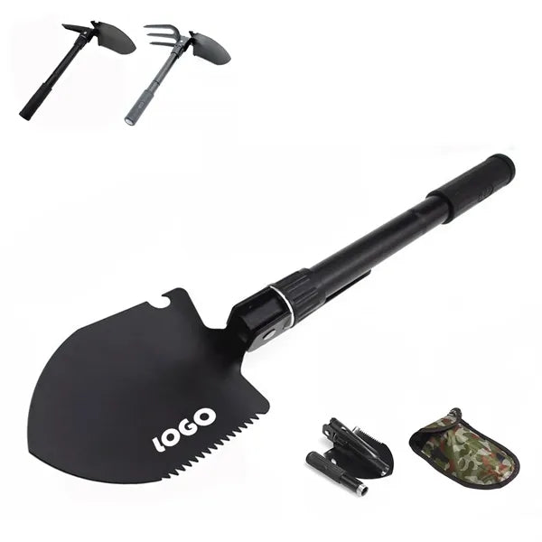 Portable Mini Survival Shovel with Foldable Design