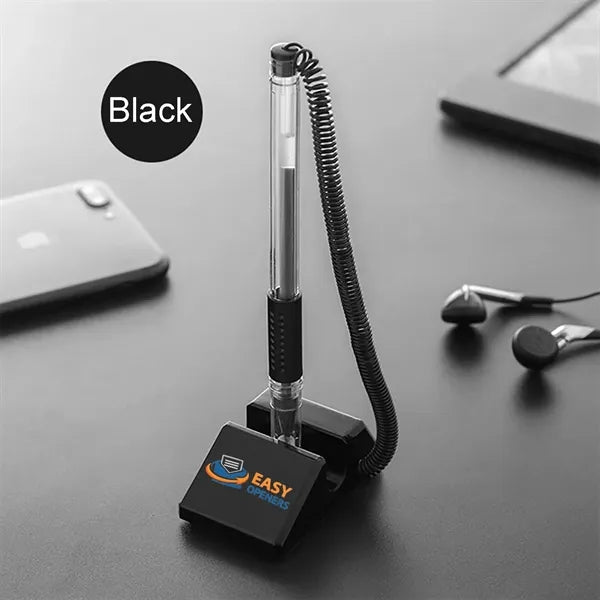 Counter Pen Set with Base for Bank & Office