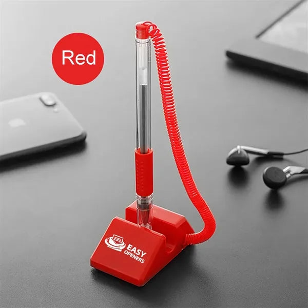 Counter Pen Set with Base for Bank & Office