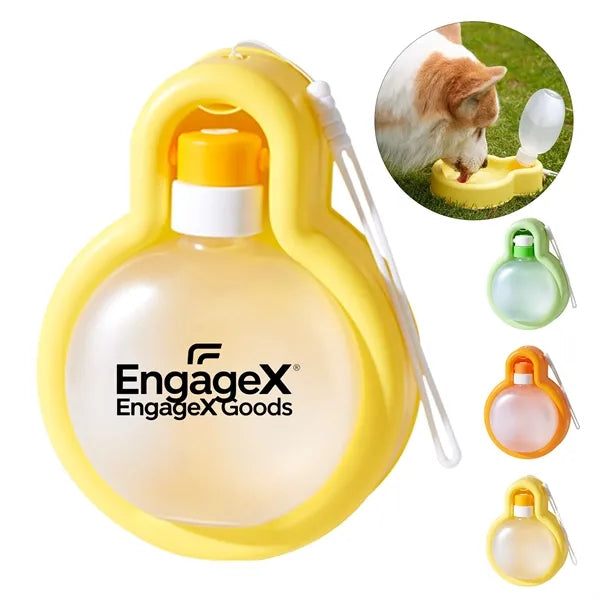 17oz Dog Water Bottle Foldable Bowl Portable Dispenser