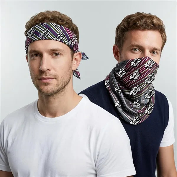 Full Color Sublimated Fleecy Touch Bandanna for Outdoor Use