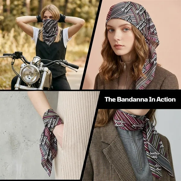 Full Color Sublimated Fleecy Touch Bandanna for Outdoor Use