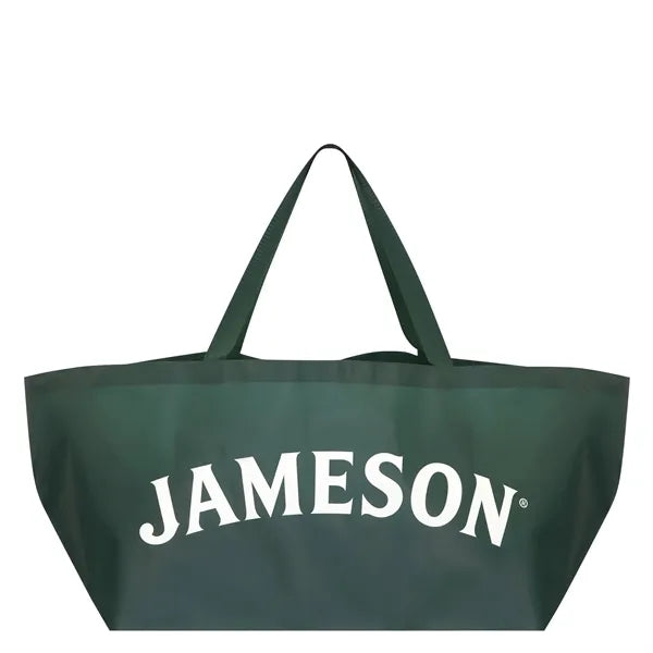 Large IKEA-Inspired Shopping Bag with Full Color Handles