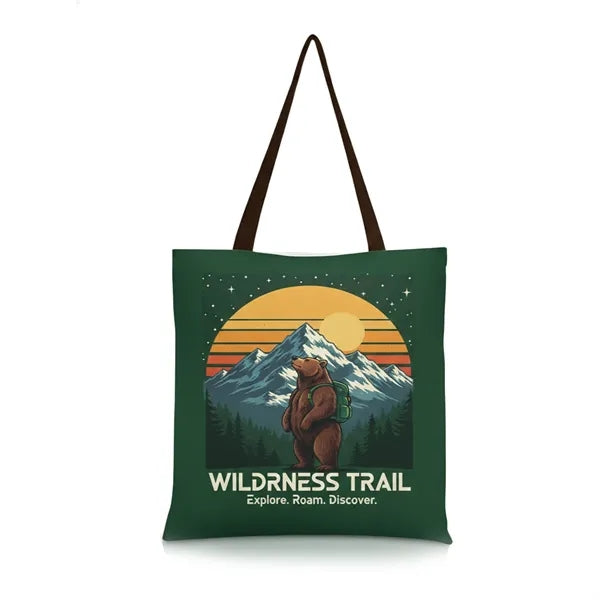 8Oz Sublimated Poly Canvas Tote Bag