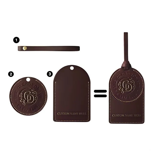 Leather Bottle Neck Tag
