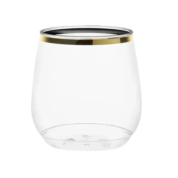 12oz. Vino Jr Gold Rim
