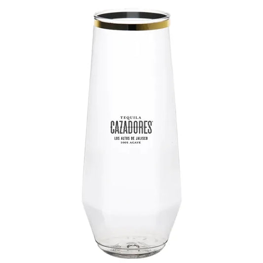 9oz. Diamond Flute Gold Rim