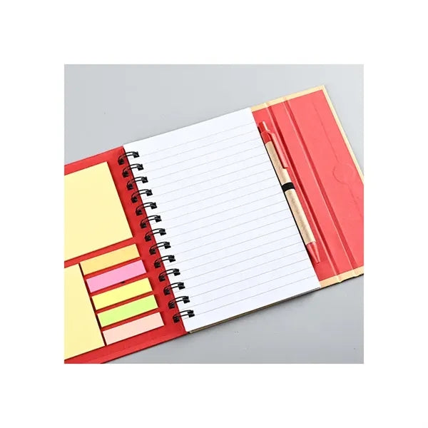 Combination Sticky Note Sticker Hardcover Coil Book