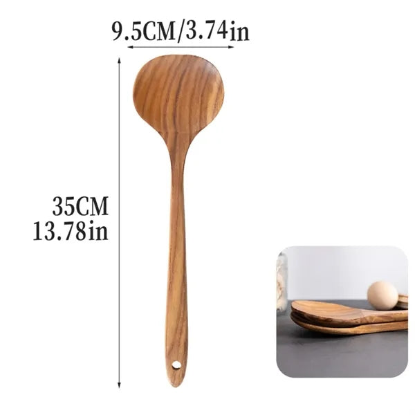 Wooden Kitchen Spatula Turner Spoons Cooking Tools