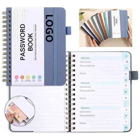 Pu Spiral Password Address Book