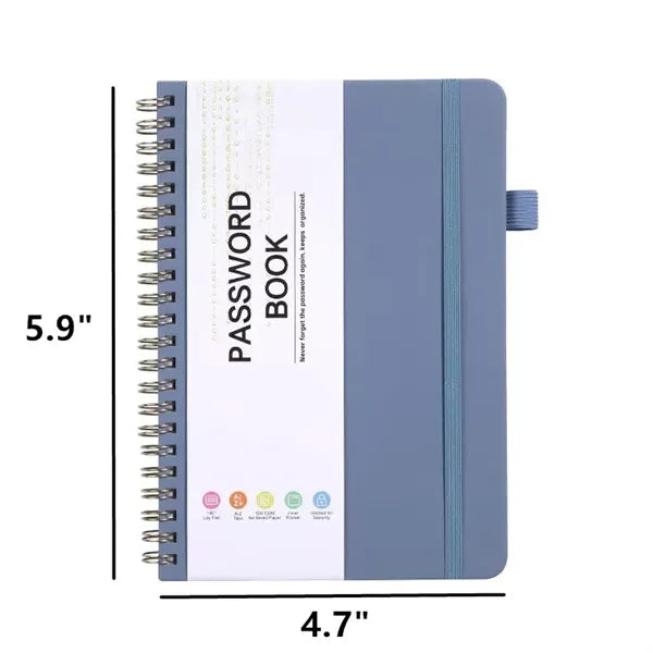 Pu Spiral Password Address Book