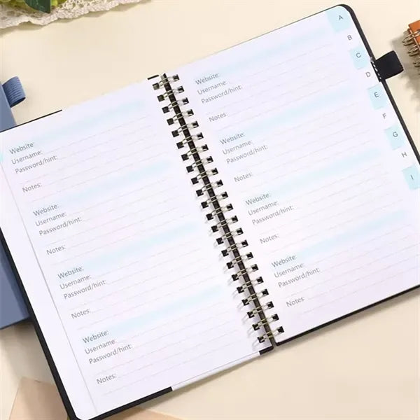 Pu Spiral Password Address Book
