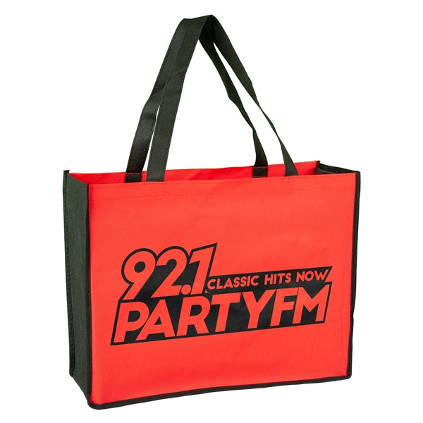 Two-Toned 16" x 12" Tote Bag with 6" Gusset