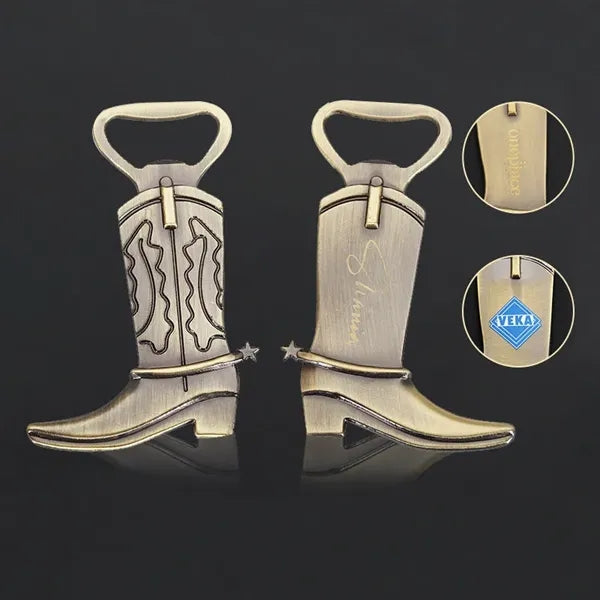 Metal Cowboy Boot Bottle Opene