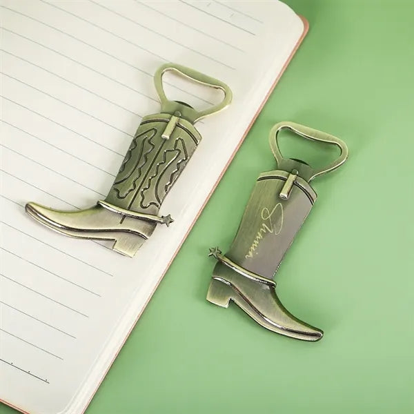 Metal Cowboy Boot Bottle Opene