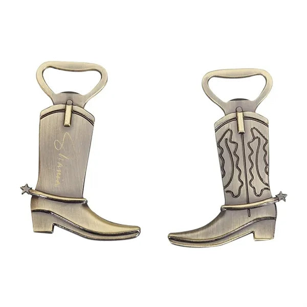 Metal Cowboy Boot Bottle Opene