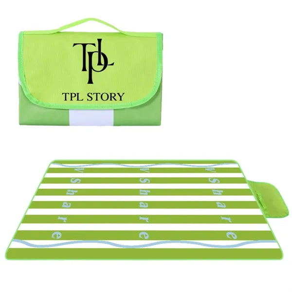 Logo Picnic Blanket Mat, Oxford Cloth, 78.7"x78.7"
