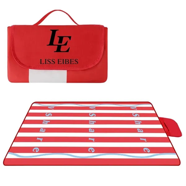 Logo Picnic Blanket Mat, Oxford Cloth, 78.7"x78.7"