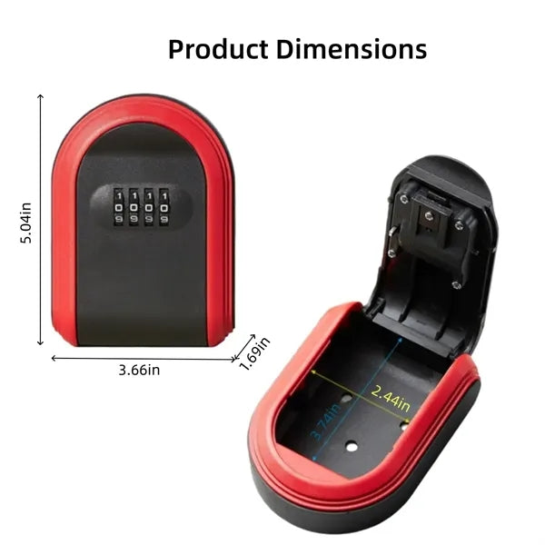Plastic Key Box with Combination Lock