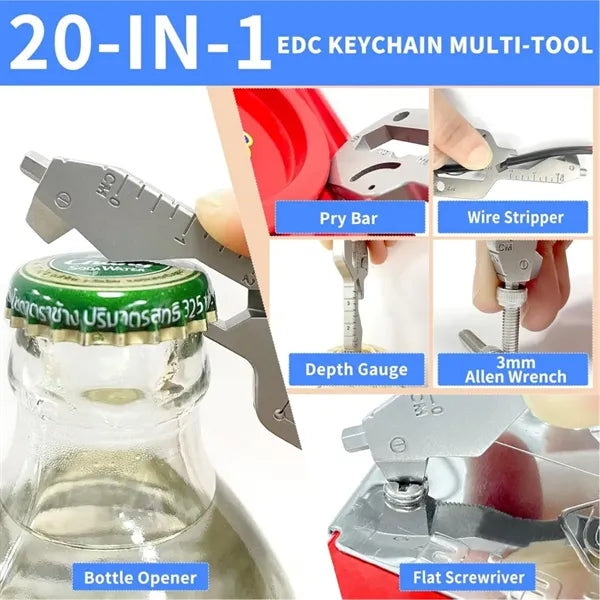 20-in-1 Multi-Function Key Tool