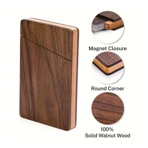 Walnut Business Card Holder